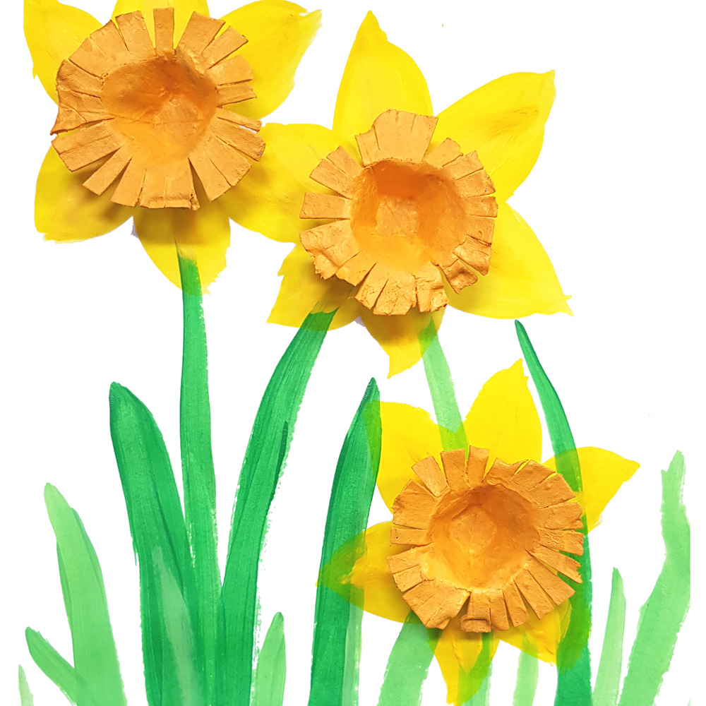 Van Gough daffodils used in art lesson plans