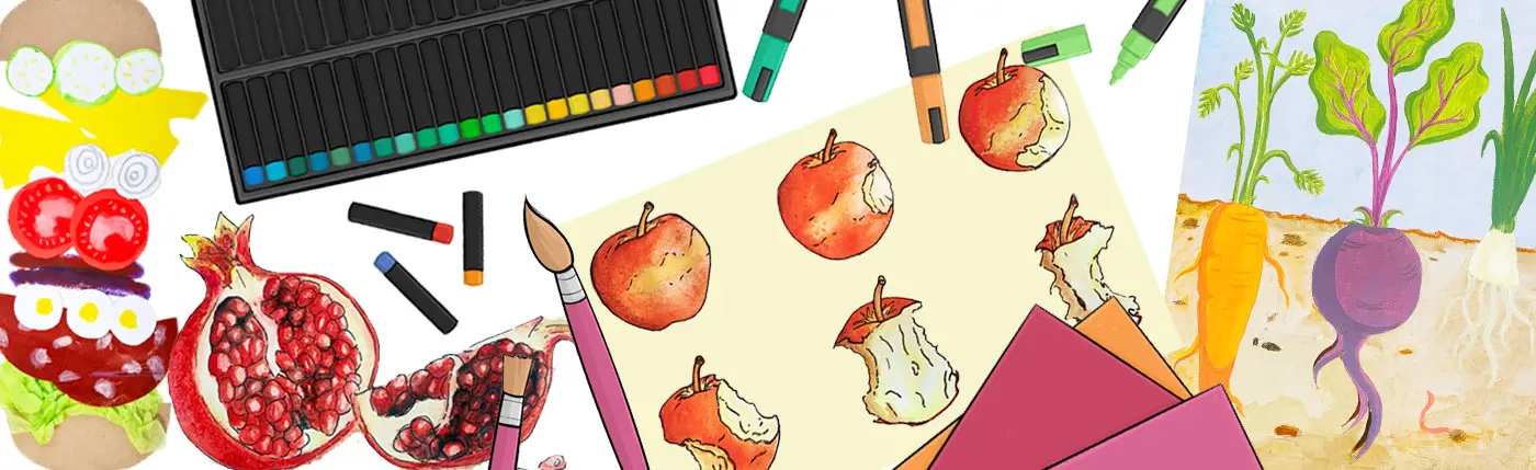 Fruits and Vegetables Art Lesson Plans for Elementary Students