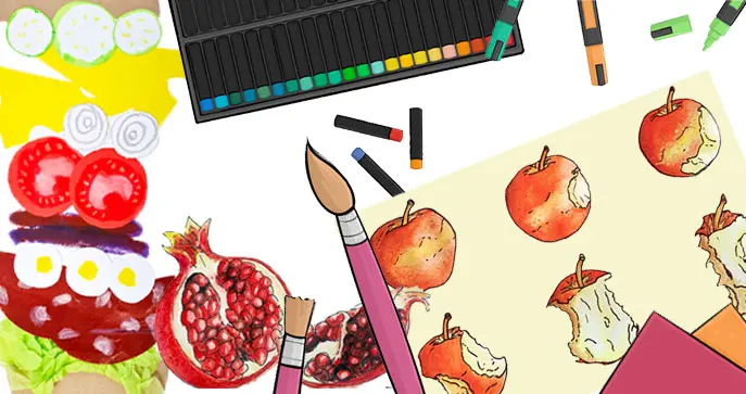 fruit and vegetable art lesson plans for kids