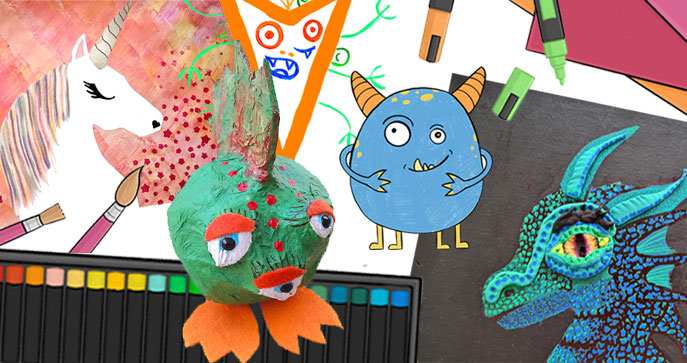 Mythical Creature Art Lesson Plans for Kinder to Year 6