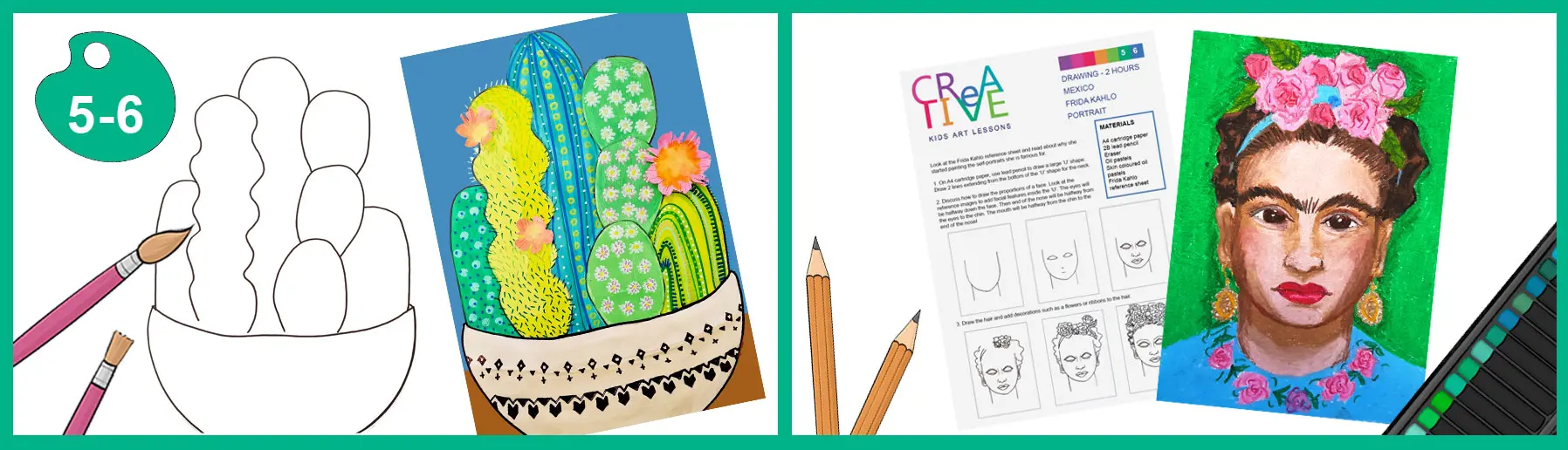 Grade 5 and grade 6 Mexican based art lesson plans