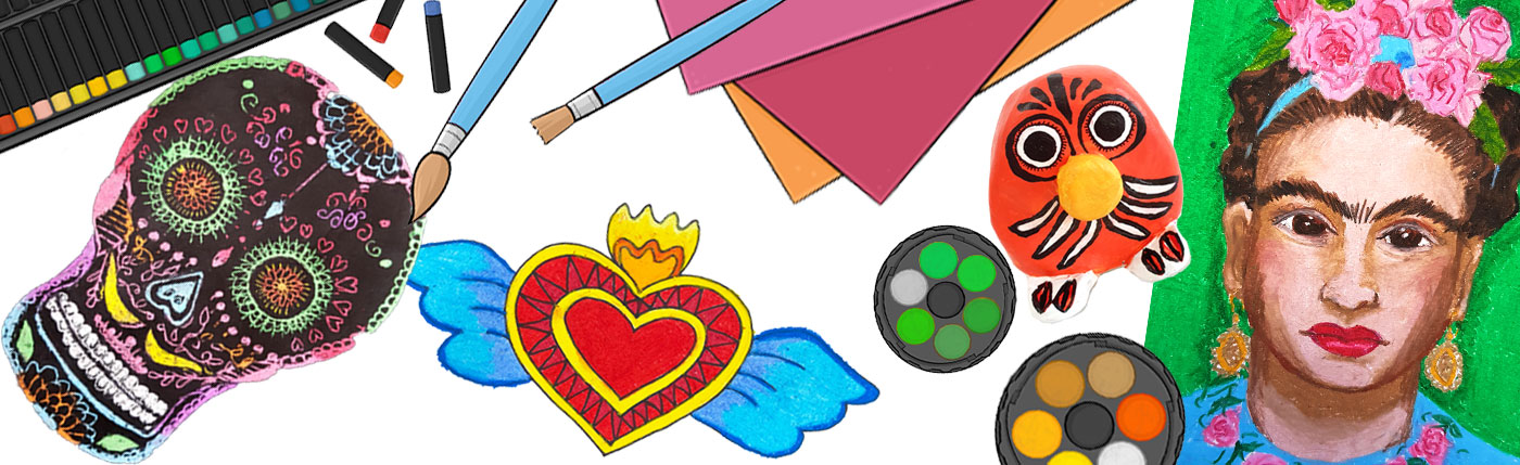 Mexican Inspired Art Lessons Banner - Large