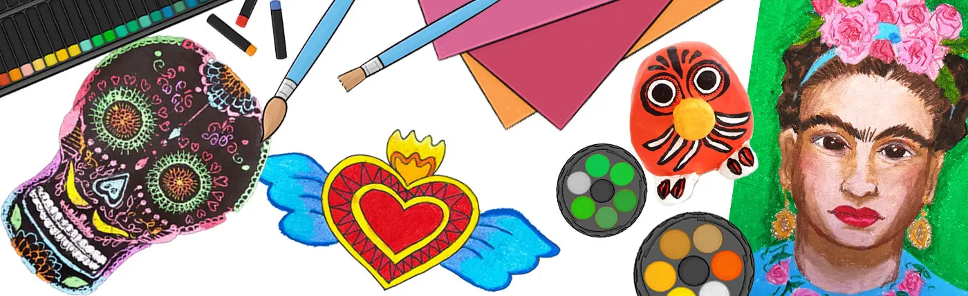 Mexican Inspired Art Lessons Banner - Large