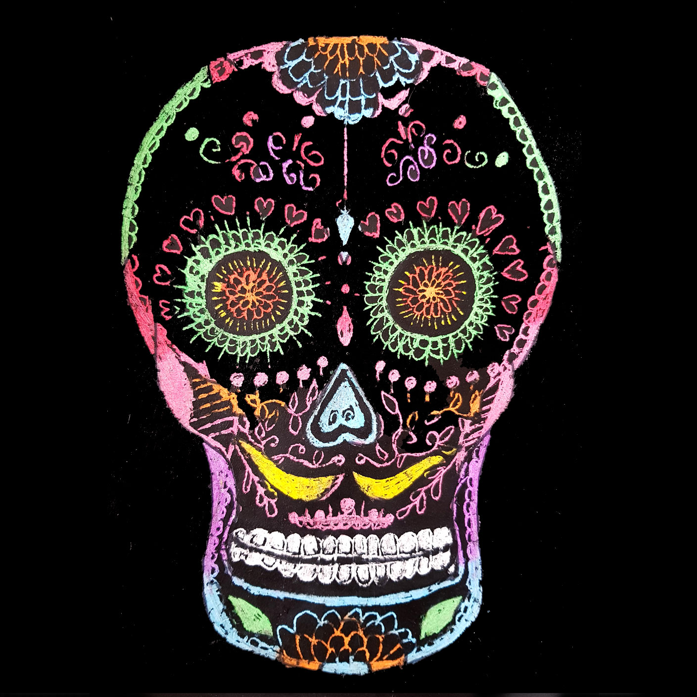 Mexican Art lesson - Sugar Skull