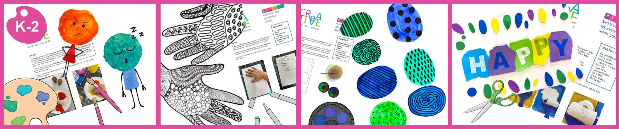 Wellbeing art lesson plans for Kinder, year 1 and year 2