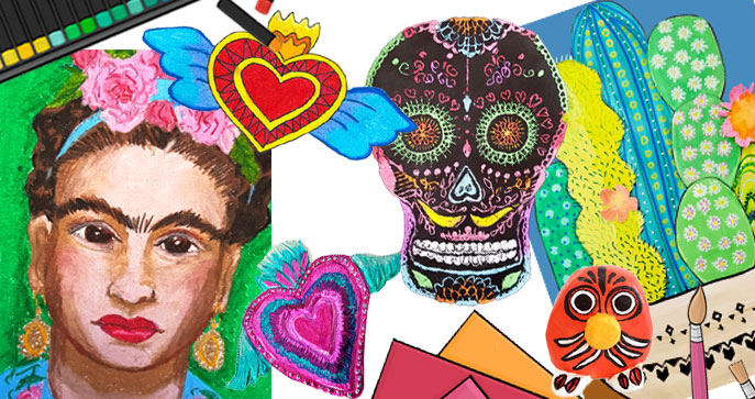 Mexican Inspired Art Lessons Banner - Small