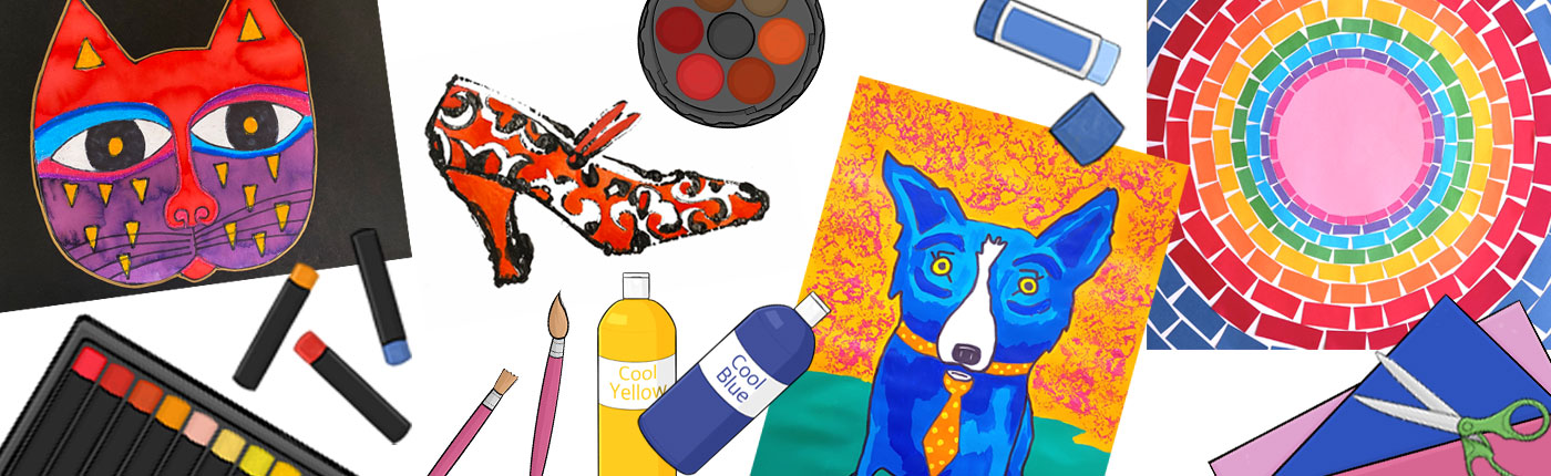 American Artists Art Lesson Plans for Kids Banner - Large