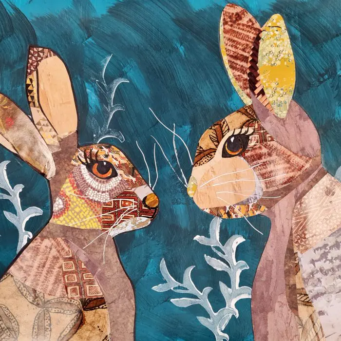 Easter Rabbit Collage