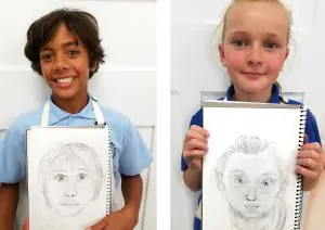 Self Portrait Drawing