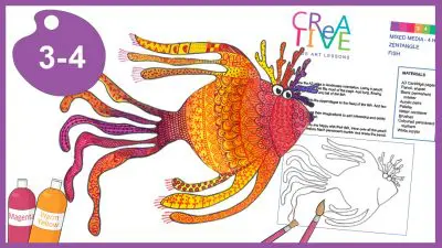 Fish art lesson plans for grade 3 and 4