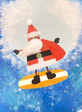 Surfing Santa