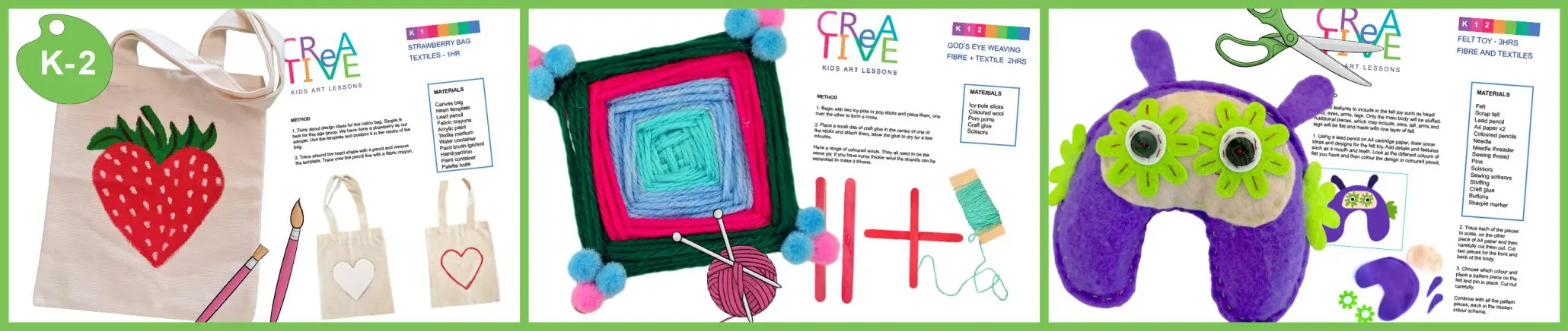 Kinder to year 2 fibre and textiles art lesson plans