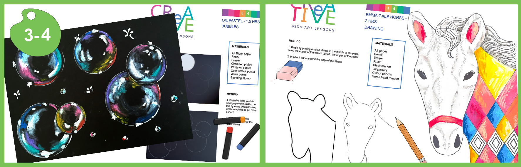 Year 3 and year 4 drawing art lesson plans
