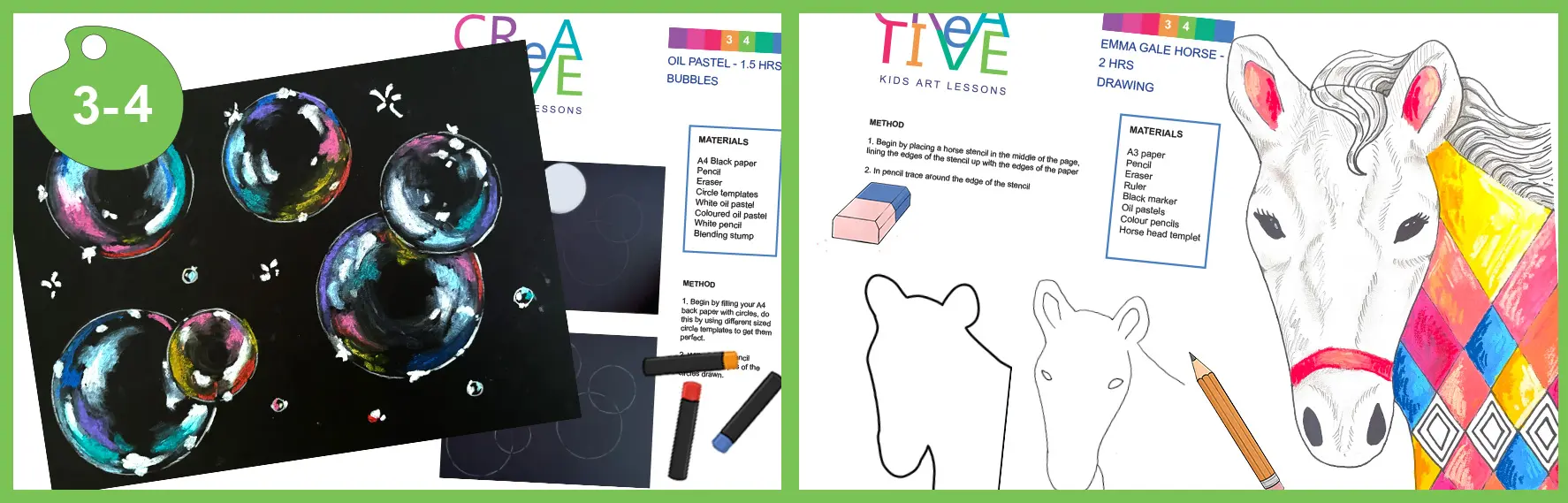 Year 3 and year 4 drawing art lesson plans