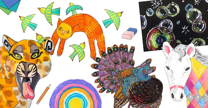 Drawing Projects for Kinder to year 6