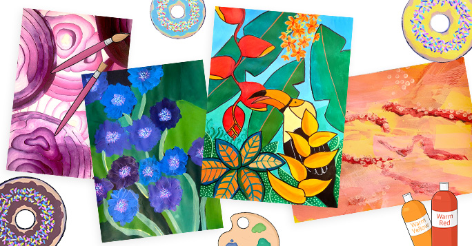 Painting lesson plans for K-6