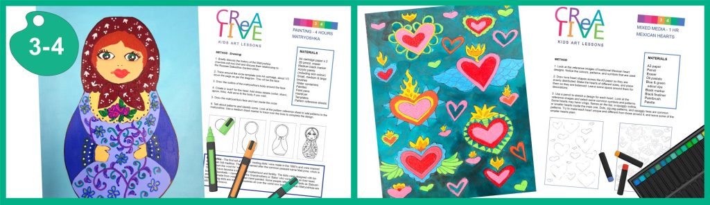 Folk Art ideas for year 3 and year 4