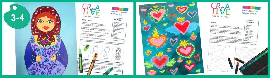 Folk Art ideas for year 3 and year 4